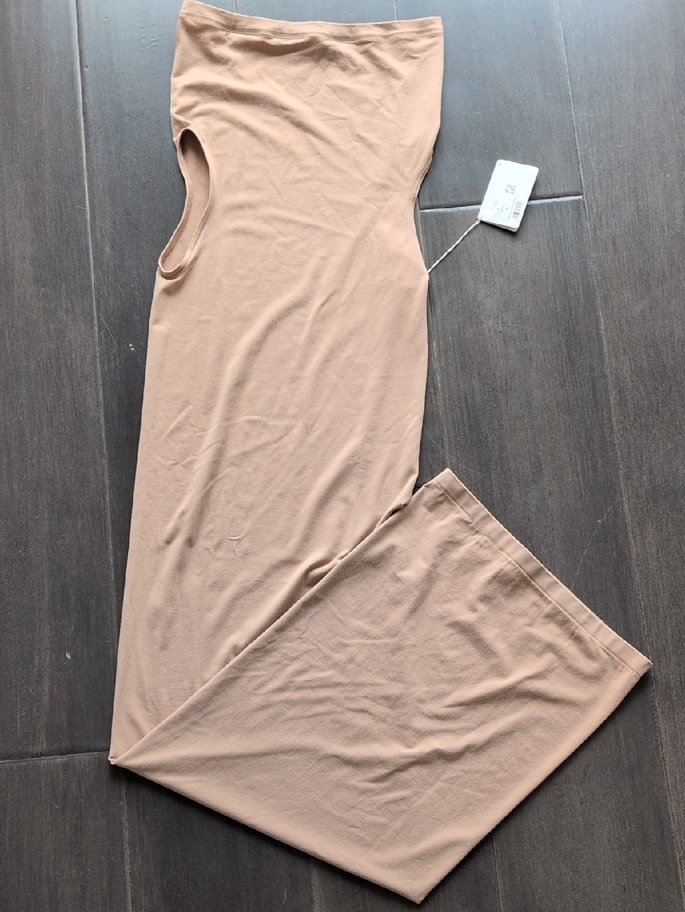 Wolford Fatal Cut Out Dress in Almond
